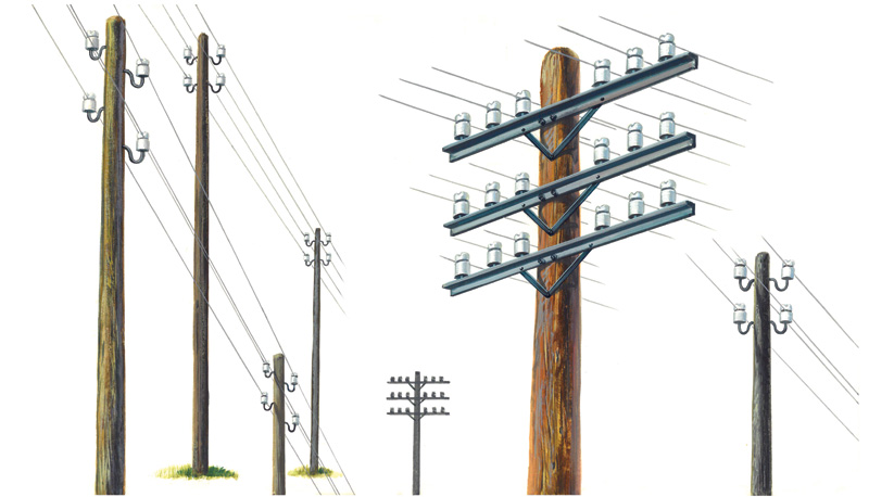 0404 - Telegraph Poles