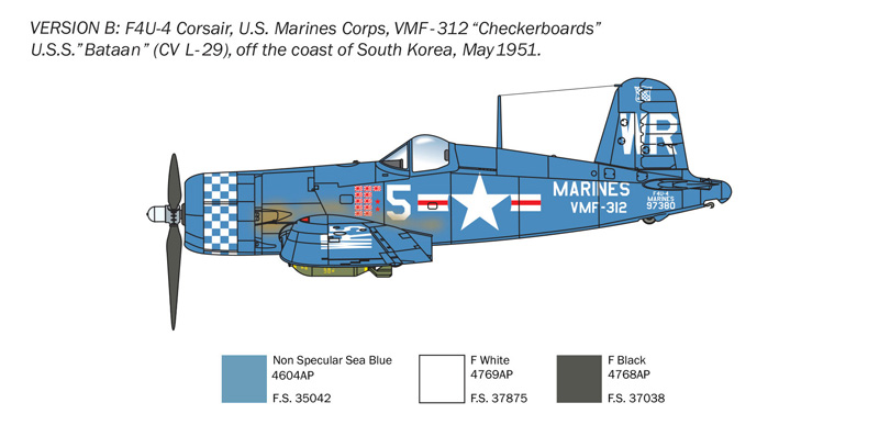 1453 - F4U-4 Corsair - Korean War - Imagem 6