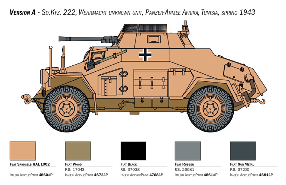15769 - Sd. Kfz. 222/223 (1 : 56) - Imagem 6