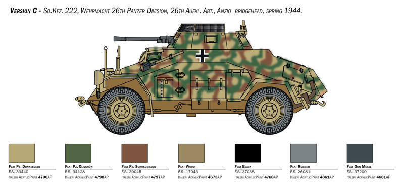 15769 - Sd. Kfz. 222/223 (1 : 56) - Imagem 8