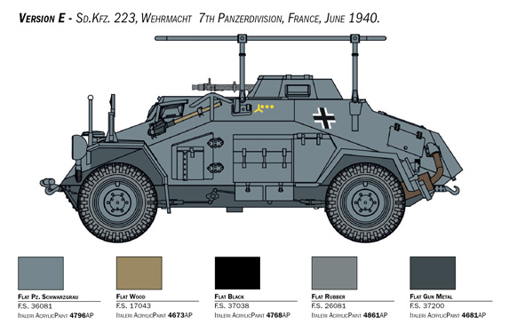 15769 - Sd. Kfz. 222/223 (1 : 56) - Imagem 10
