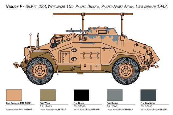 15769 - Sd. Kfz. 222/223 (1 : 56) - Imagem 11