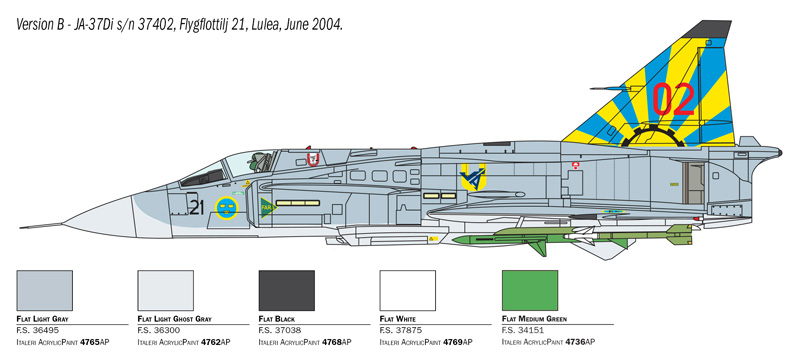 2785 - SAAB JA 37/AJ 37 VIGGEN - Imagem 8