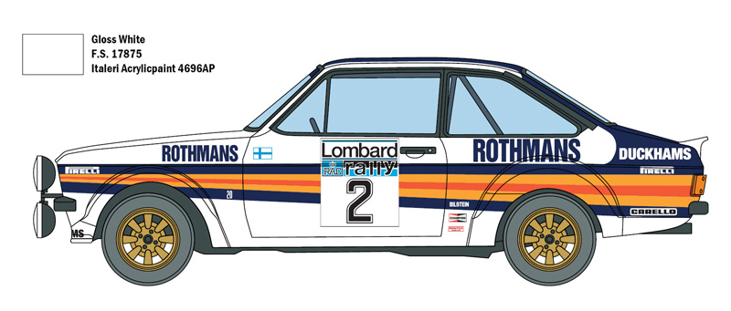 3650 - Ford Escort RS 1800 Mk.II Lombard RAC Rally - Imagem 5