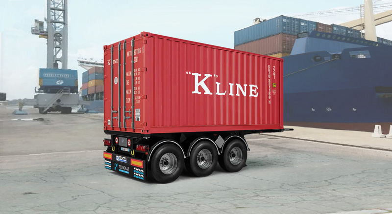 3887 - TECNOKAR 20' CONTAINER TRAILER