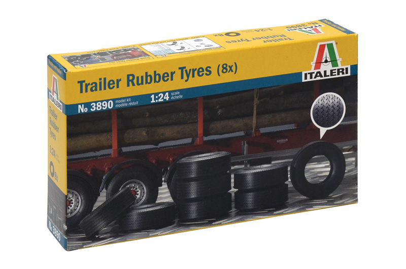 3890 - Trailer Rubber Tyres - Imagem 2