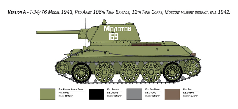6570 - T-34/76 Model 1943 Early Version Premium Edition - Imagem 12