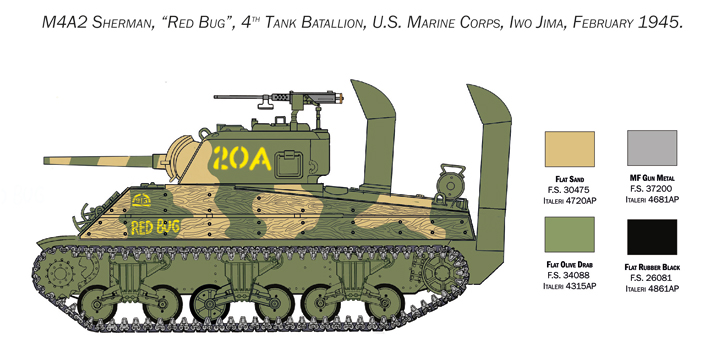 6583 - M4 SHERMAN U.S. MARINE CORPS - Imagem 9