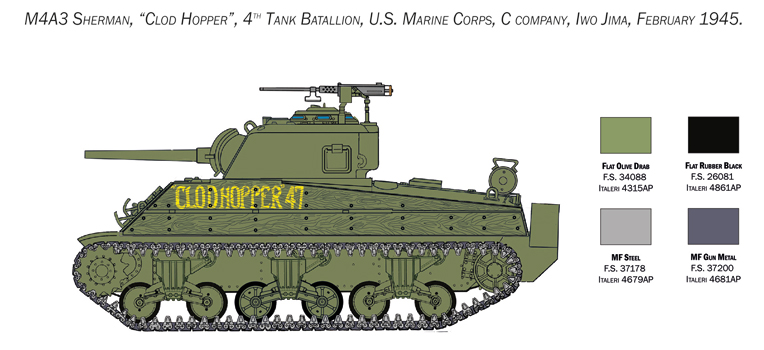 6583 - M4 SHERMAN U.S. MARINE CORPS - Imagem 10