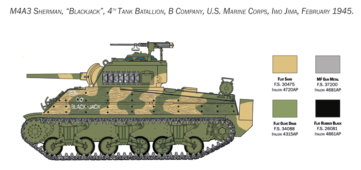 6583 - M4 SHERMAN U.S. MARINE CORPS - Imagem 12