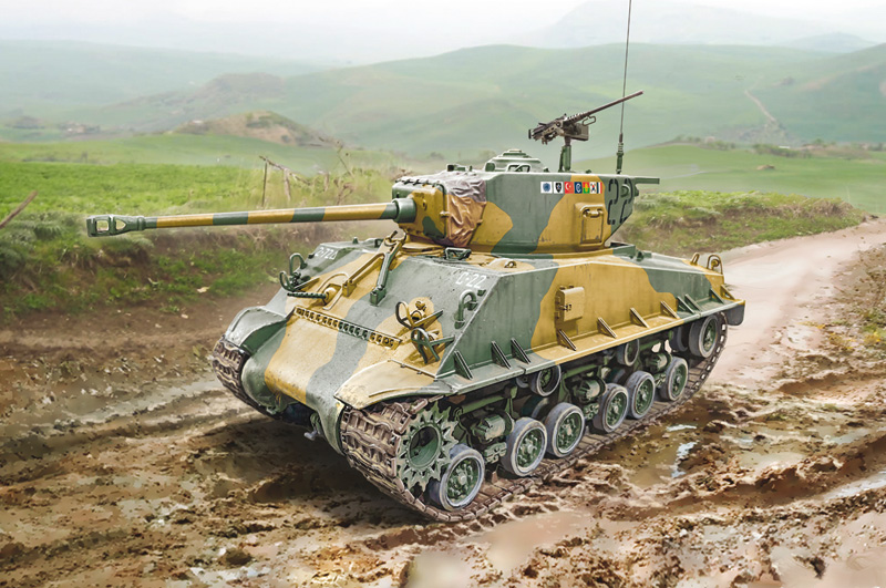 6586 - Sherman M4A3E8 - Korean War