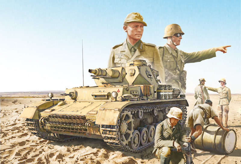 6593 - Pz.Kpfw.IV F1/F2/G With Afrika Korps Infantry