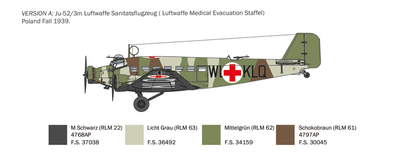 0102 JUNKERS JU 52/3m (1 : 72) - Imagem 7