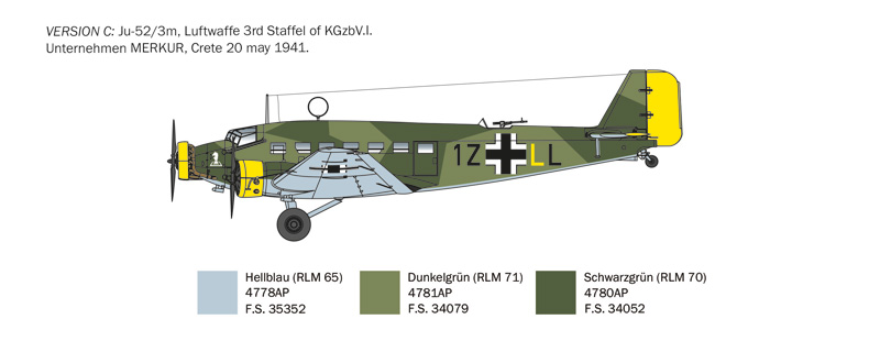 0102 JUNKERS JU 52/3m (1 : 72) - Imagem 5