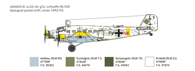 0102 JUNKERS JU 52/3m (1 : 72) - Imagem 4