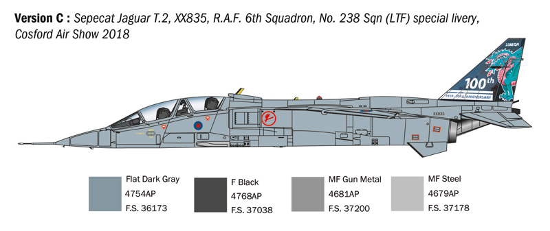 1470 - JAGUAR T.2 R.A.F. TRAINER - Imagem 6