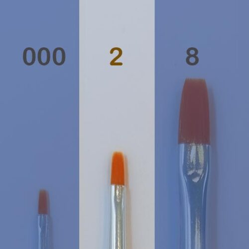 51225 – – 2 Pincel ponta chata