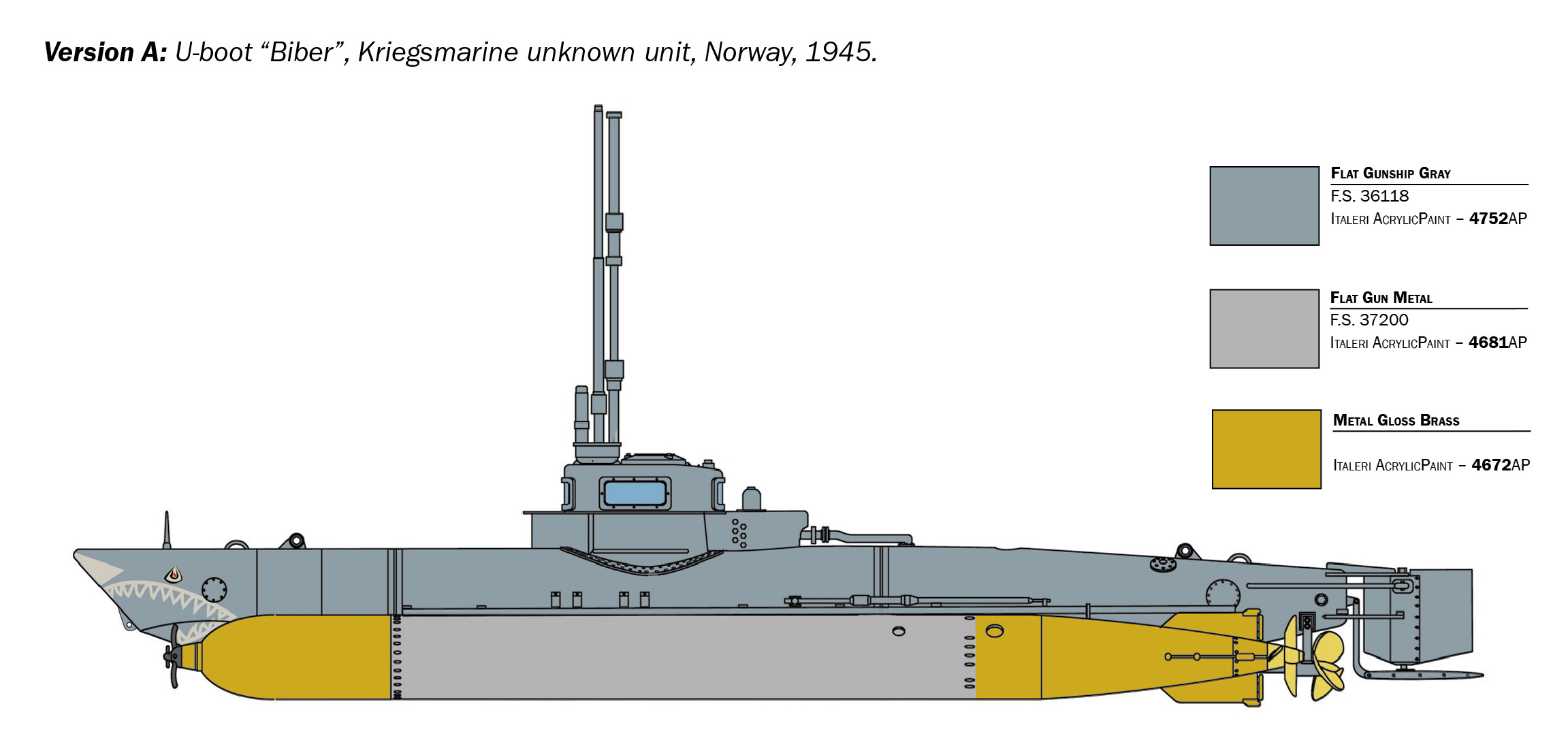 5609 - U-BOOT BIBER MIDGET SUBMARINE - Imagem 4