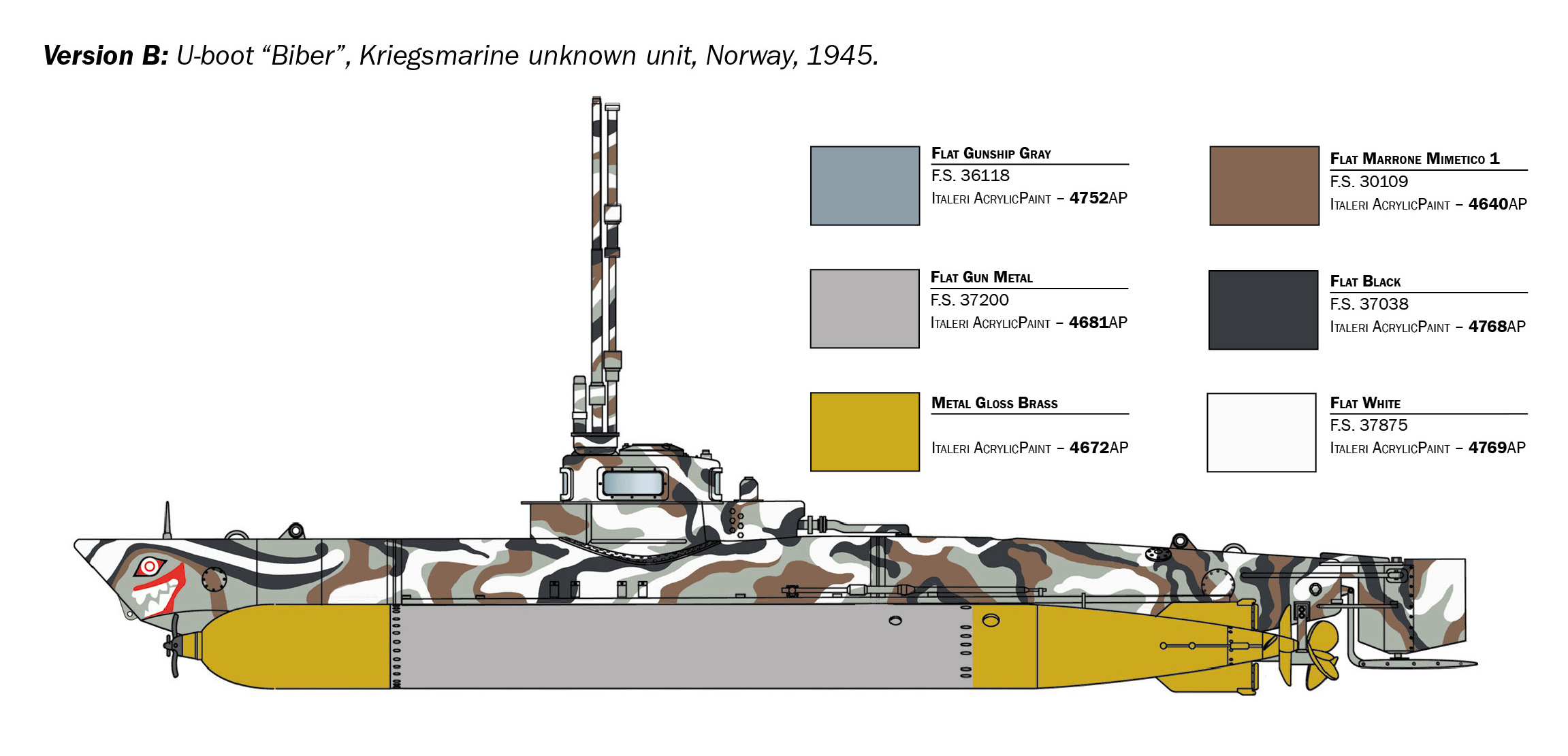 5609 - U-BOOT BIBER MIDGET SUBMARINE - Imagem 5