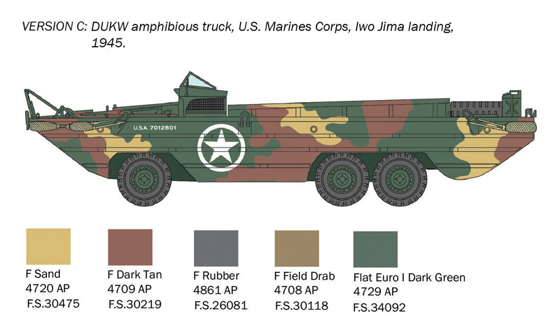 7022 - DUKW 2 1/2 ton GMC Truck Amphibious version - Imagem 5