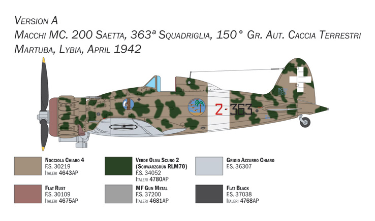 2767 - Macchi C.200 Serie XXI-XXIII (1:48) - Imagem 9