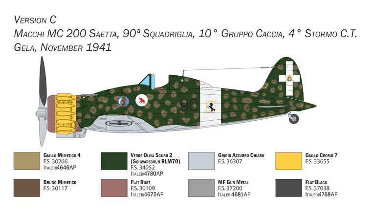 2767 - Macchi C.200 Serie XXI-XXIII (1:48) - Imagem 7