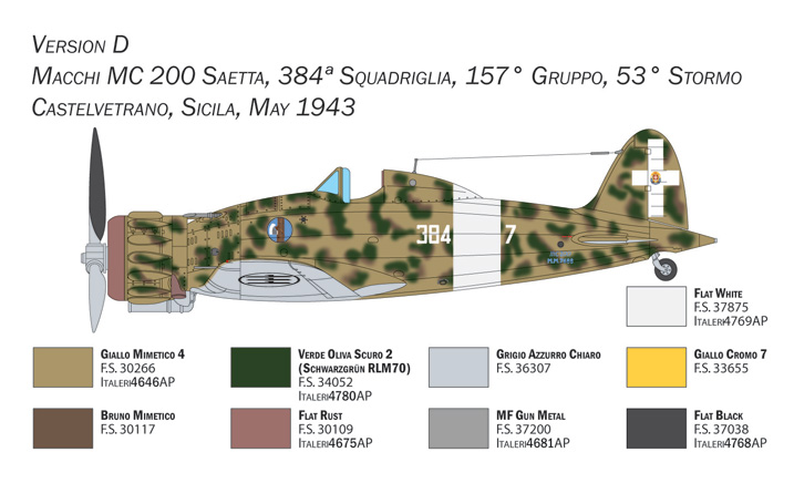 2767 - Macchi C.200 Serie XXI-XXIII (1:48) - Imagem 6