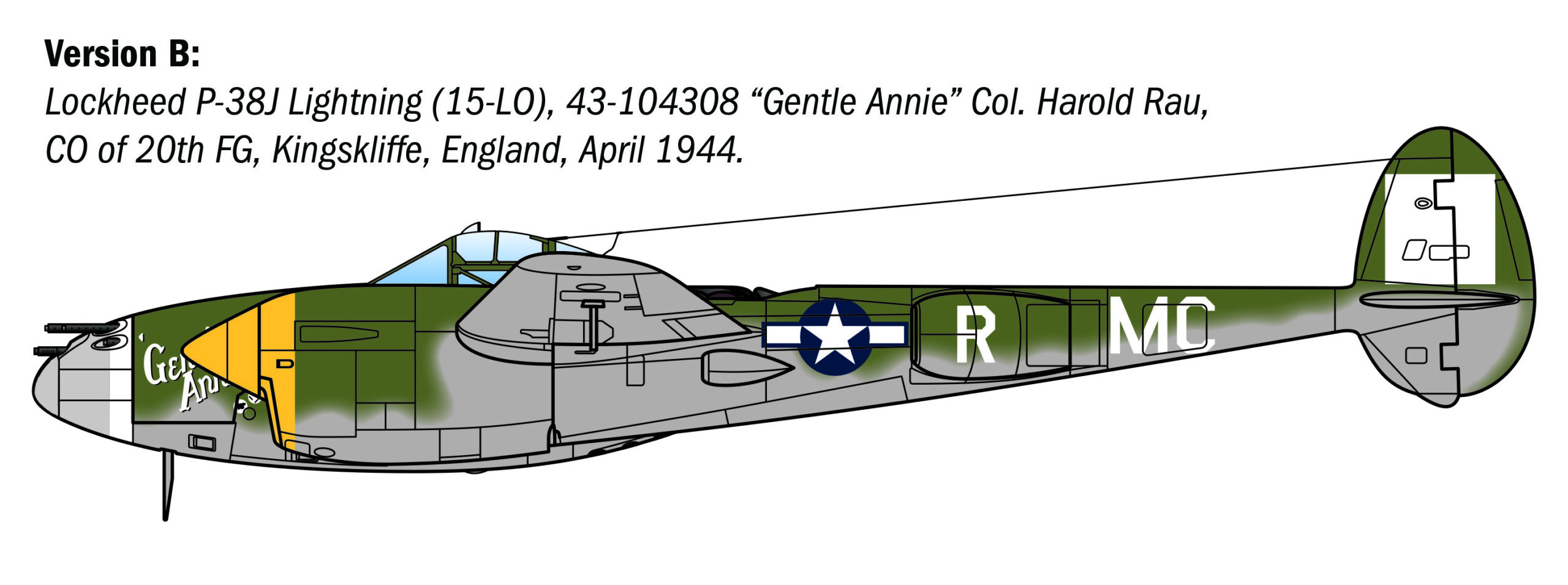 2834 - P-38J E.T.O. - Imagem 4