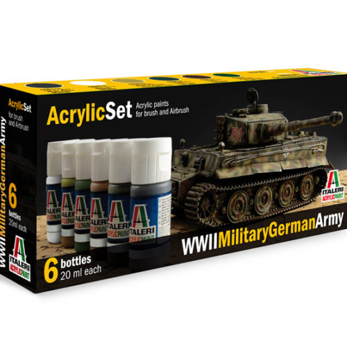 0433AP – ACRYLIC SET(6pcs): WWII MILIT. GERMAN ARMY