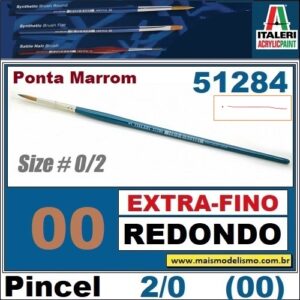 51284 - 0/2  SYNTHETIC ROUND BRUSH W/BR.TIP
